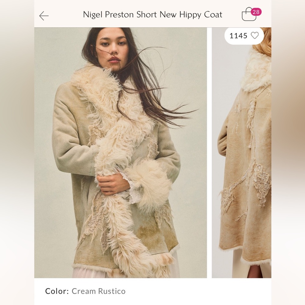ISO- in search of Nigel Preston short new hippy coat